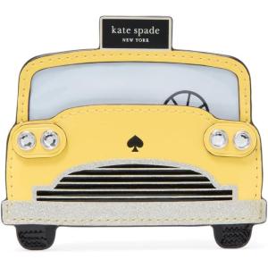 kate spade new york womens Leather Novelty Card Case(Yellow Multi Taxi)