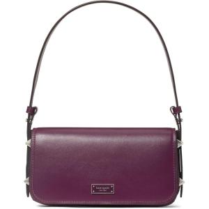 kate spade new york womens Liv Smooth Leather Shoulder Bag(Purple Agate)