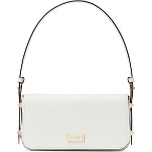 kate spade new york womens Liv Smooth Leather Shoulder Bag(True White)