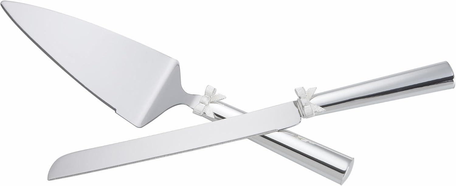 imageKate Spade New York Grace Avenue 2Piece Dessert Set 145 LB Metallic Silver Plated