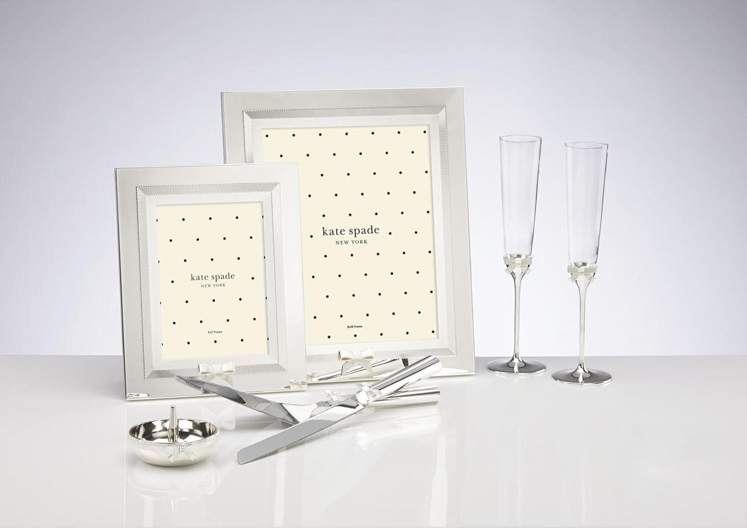 imageKate Spade New York Grace Avenue 2Piece Dessert Set 145 LB Metallic Silver Plated