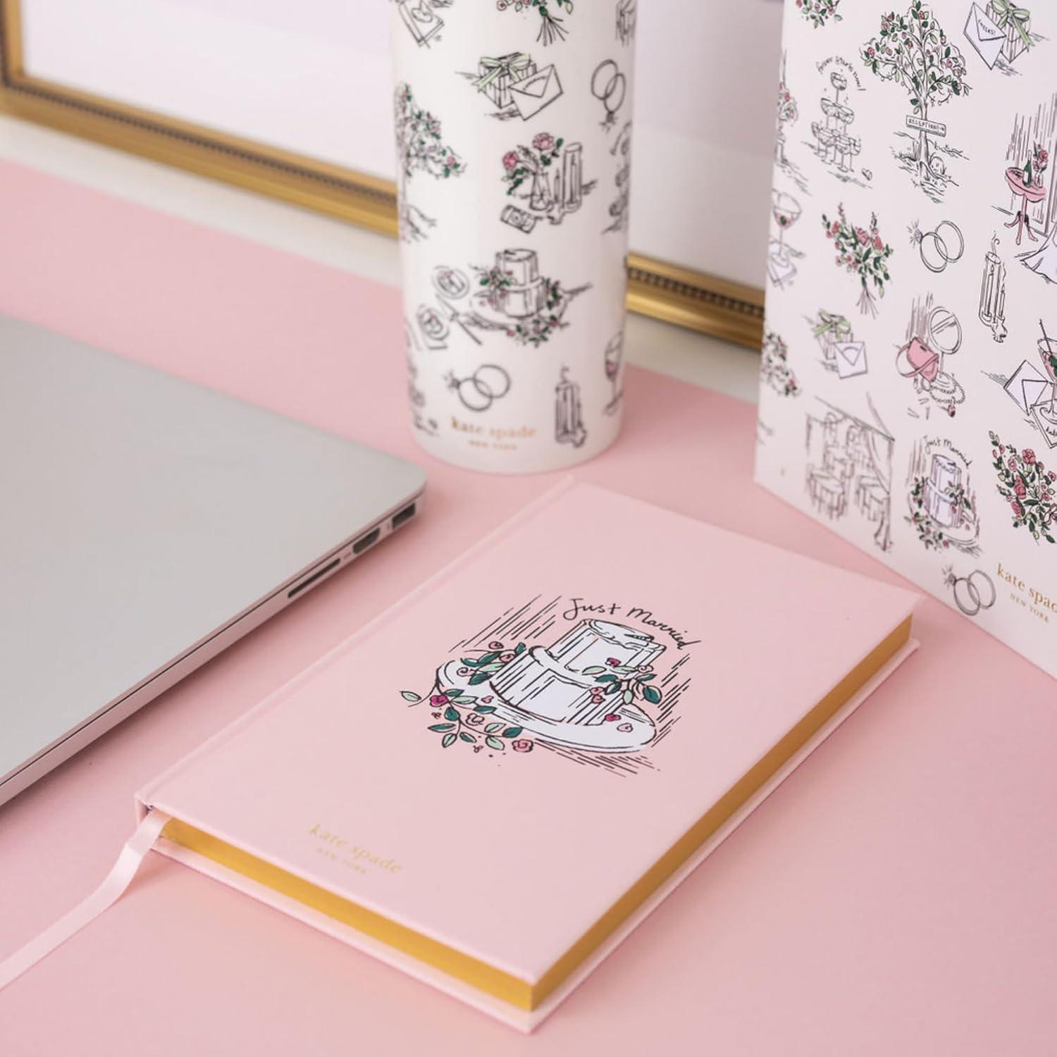 imagekate spade new york Bride Notebook with Lined Pages for Journaling 825 x 525 Journal for Wedding Keepsake with Bookmark and 200 Pages Bridal Toile