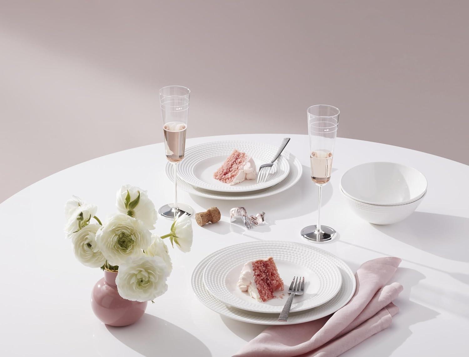 imagekate spade new york Darling Point Mr and Mrs 2piece Champagne Flute Set