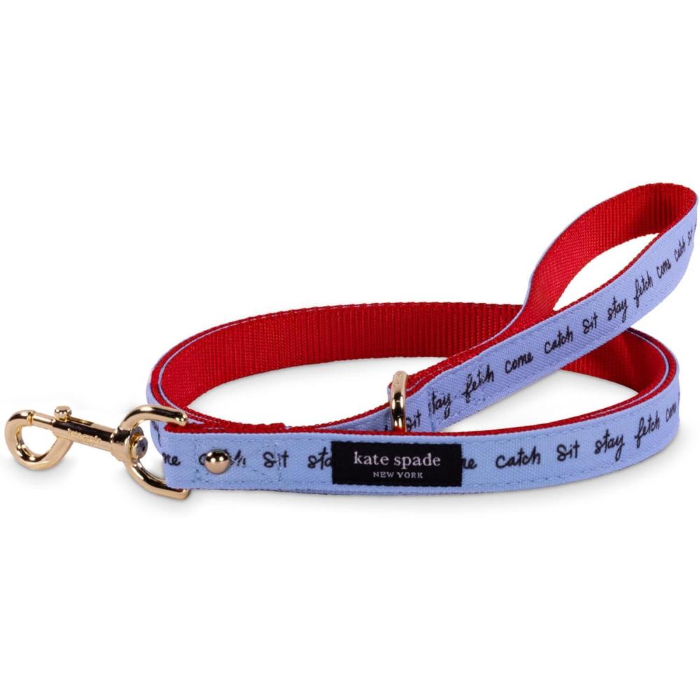 imagekate spade new york 45ft Dog Leash Heavy Duty Leash for Female or Male Dogs Cute Pet Leash with Gold Metal Hardware Long Dog Lead for Small and Medium Watercolor DotRaining Cats and Dogs