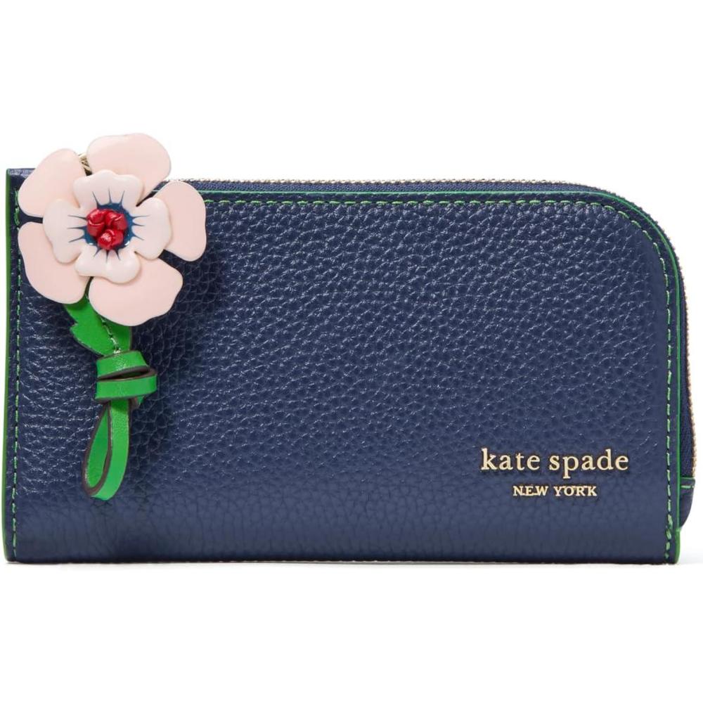 imagekate spade new york Leila Pebbled Leather Medium Triple Compartment SatchelParisian Navy Multi