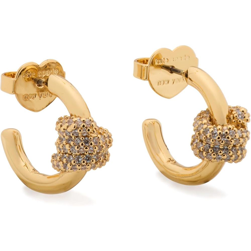 imagekate spade new york Ropes ampamp Knots Pave HuggiesClearGold