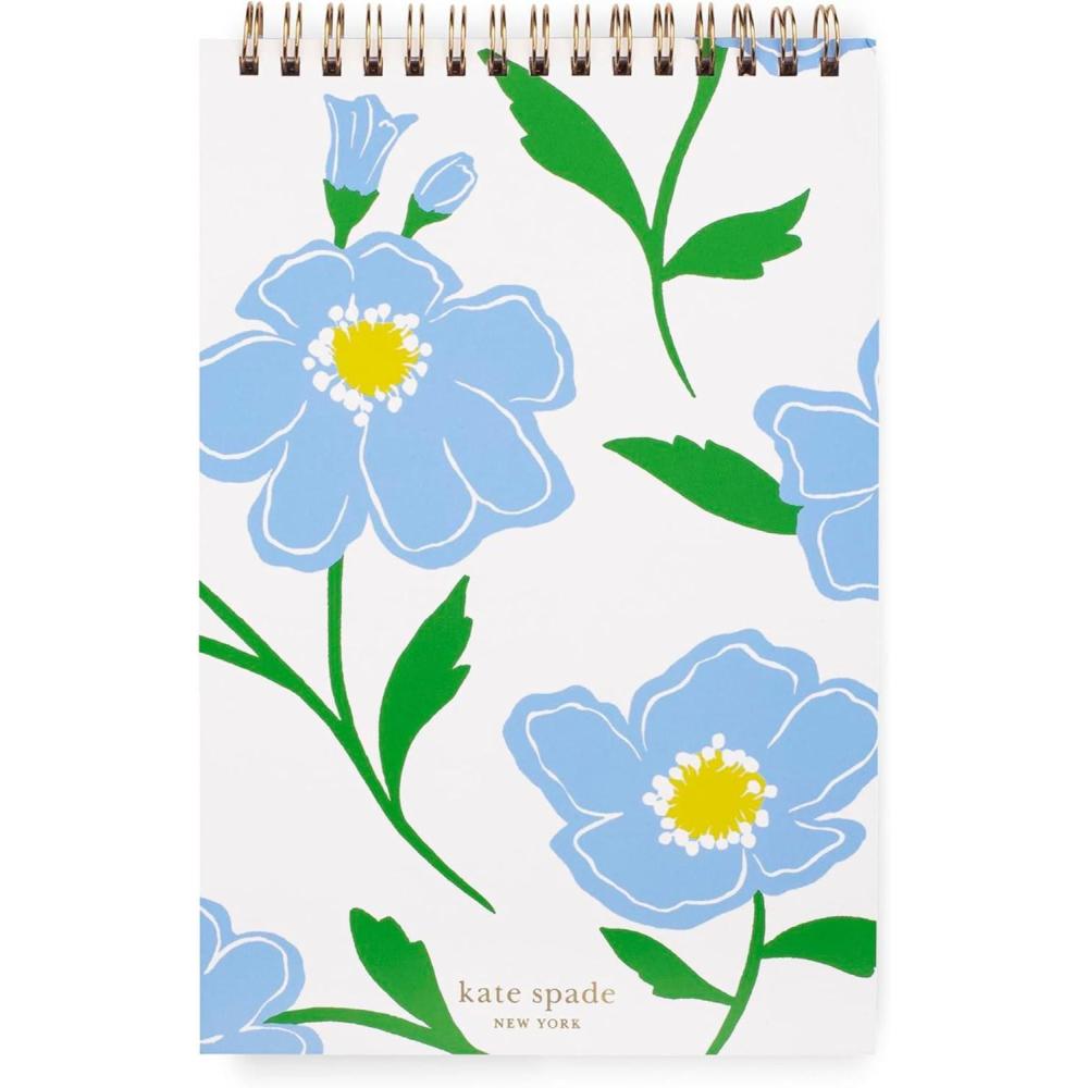 imagekate spade new york Small College Ruled Notebook Top Spiral Notebook with 112 Pages 85quot x 55quot Writing Pad Sunshine Floral