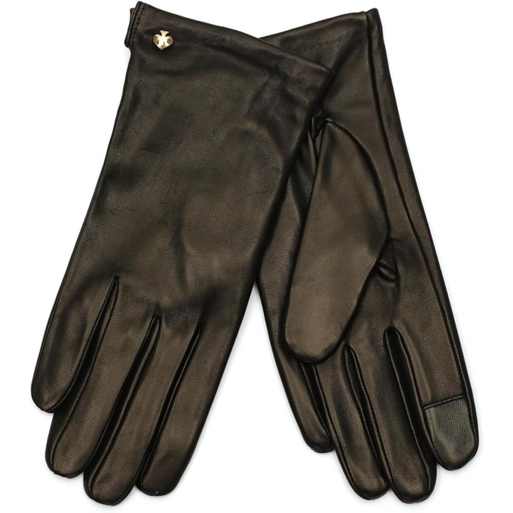 imagekate spade new york Womens Logo Leather GloveBlack