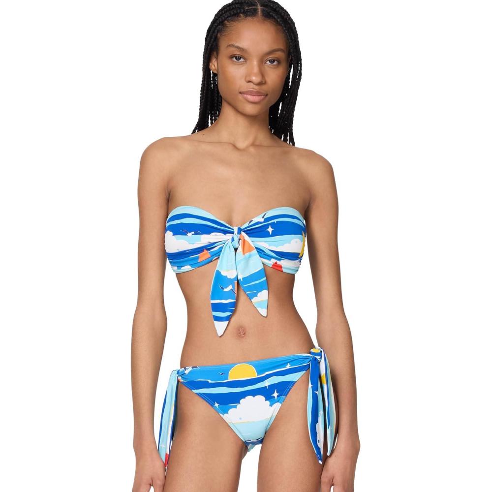 imagekate spade new york Womens Summer Day Tie Bandeau Bra TopMulti