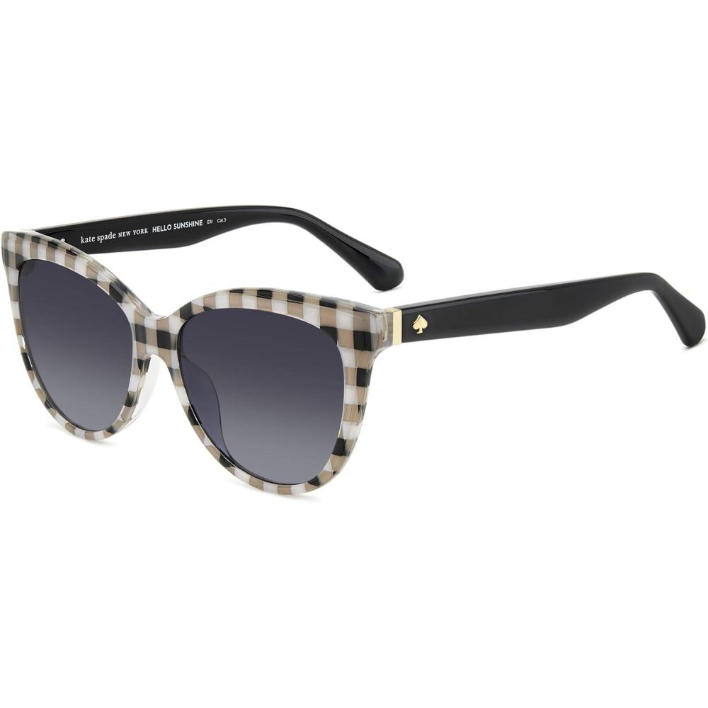 imagekate spade new york womens DaeshaS Cat Eye SunglassesWhtbkpttr