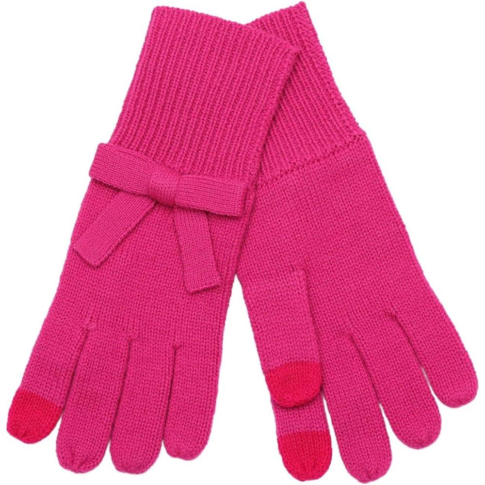 imagekate spade new york womens Solid Bow GloveMarker Pink
