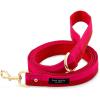 imageKate Spade New York 45ft Dog Leash Heavy Duty for Female or Male Dogs Cute Pet Lead With Gold Metal Hardware Long for Small and Medium Adventure StripeRed and Pink