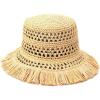imageKate Spade New York Womens Fringe Spade Cloche Hat Stylish Fashion Accessory Cap for Summer