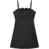 imageKate Spade New York Womens Satin Scallop Mini DressBlack
