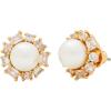 imagekate spade new york Candy Shop Pearl Halo StudsCreamGold
