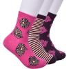 imagekate spade new york Womens 3Pack Blooms Shortie Crew Socks Soft ampamp Comfortable