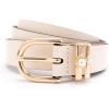 imagekate spade new york womens 1 Inch Belt With Pearl ampamp Heart Keppers Leather Accessory Adjustable SizingCream