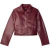 imagekate spade new york womens Faux Nappa Leather JacketRoasted Pomegranate