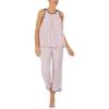 imagekate spade new york womens Kate Spade New York Womens Cropped Pant Pj SetScattered Pink Dot