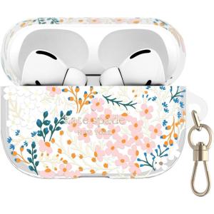 Kate Spade New York AirPods Pro Protective Case with Keychain Ring – Multi Floral Rose, Compatible with AirPods Pro 2nd / 1st Generation(Multi Floral Rose)