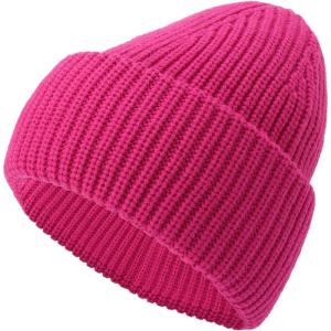Kate Spade New York Cuff Beanie, Stylish Hat & Fashion Accessory Cap for Women(Marker Pink)