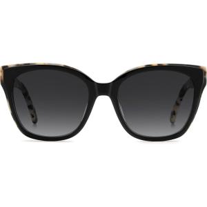 Kate Spade New York KS Daesha 2/G/S Square Sunglasses, BK WHT HVN, 55mm