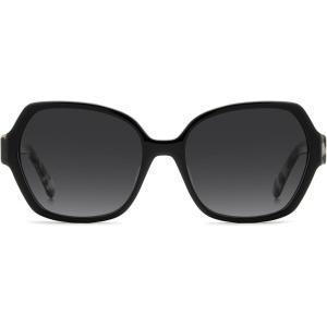 Kate Spade New York KS Layne 2/G/S Square Sunglasses, BK WHT HVN, 57mm