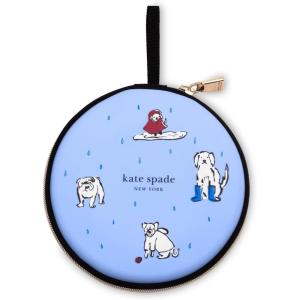 Kate Spade New York Portable Dog Bowls, Two 16oz Collapsible Bowls with Case, Raining Cats and Dogs