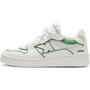 Kate Spade New York Womens 93 Kicks Sneakers(True White/Ks Green)