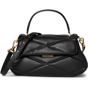 Kate Spade New York Womens Grace Fine Leather Small Top Handle Bag(Quilted Black)