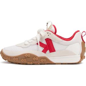 Kate Spade New York Womens K as in Kate Runner(True White/Cherry Rouge Multi)