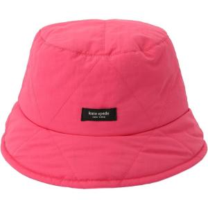 Kate Spade New York Womens Sam Quilted Bucket Hat(Marker Pink)