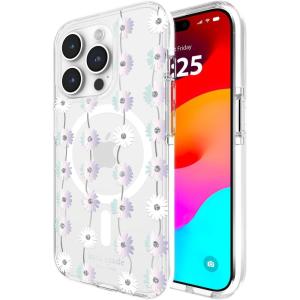 Kate Spade New York iPhone 15 Pro Case, Compatible with MagSafe – Wavy Iridescent(Daisy Chain Iridescent)