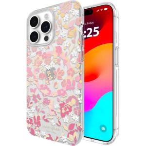 Kate Spade New York iPhone 15 Pro Max Case, Compatible with MagSafe – Flowerbed Pink Ombre(Flowerbed Pink Ombre)
