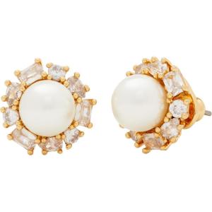kate spade new york Candy Shop Pearl Halo Studs(Cream/Gold)