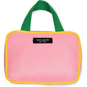 kate spade new york Cute Plush Dog Toy with Squeaker, Pet Chew Toy with Soft Durable Fabric for Small Medium Large Breeds (Colorblock Handbag)