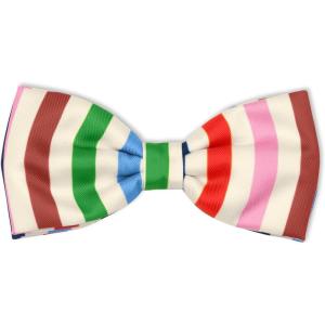 kate spade new york Dog Bow Tie, Elastic Collar Attachment for Dog or Cat, Bow Tie Collar for Dogs Small, Medium & Large Animals (Adventure Stripe)(Adventure Stripe)