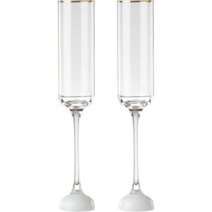 kate spade new york Happily Ever After 2-Piece Dessert Set(Toasting Flutes)