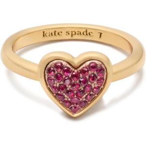 kate spade new york Heart Pave Ring(Red)