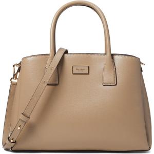 kate spade new york Serena Saffiano Leather Satchel(Timeless Taupe)
