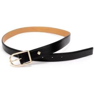 kate spade new york Women’s 1.5 Inch Feather Edge Belt(Black)