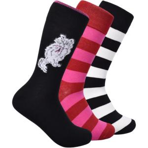kate spade new york Women’s 3-Pack Pretty Kitty Crew Socks, Soft & Comfortable