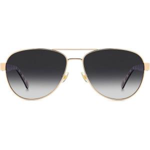 kate spade new york Women’s Ks Polina 2/G/S Pilot Sunglasses(Black)