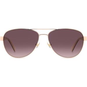 kate spade new york Women’s Ks Polina 2/G/S Pilot Sunglasses(Red)