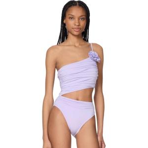 kate spade new york Womens One Shoulder One Pc(Frosted Violet)