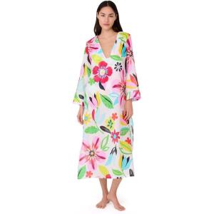 kate spade new york Women’s Safari Floral V Neck Caftan(Multi)