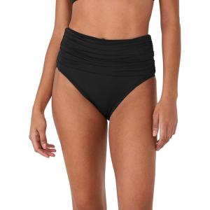 kate spade new york Womens Shirred Swim Bottom(Black)