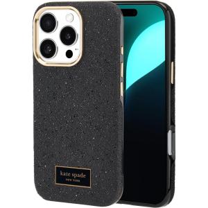 kate spade new york iPhone 16 Pro Case – Compatible with MagSafe – Designer Phone Case – Flowerbed Blue Gems(Crystal Pave Nightfall)