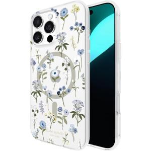 kate spade new york iPhone 16 Pro Max Case – Compatible with MagSafe – Designer Phone Case – Crystal Pave Nightfall(Precious Bloom)