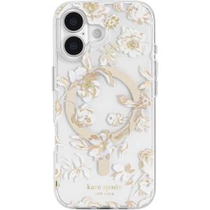kate spade new york iPhone 17 Case – Compatible with MagSafe – Designer Phone Case – Sunshine Floral Gems(Autumn Toile)